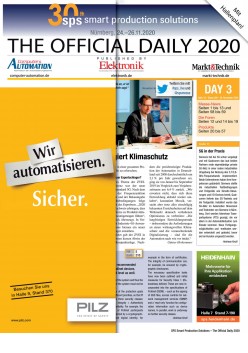 Tageszeitung SPS 2019 Tag 3 Digital 