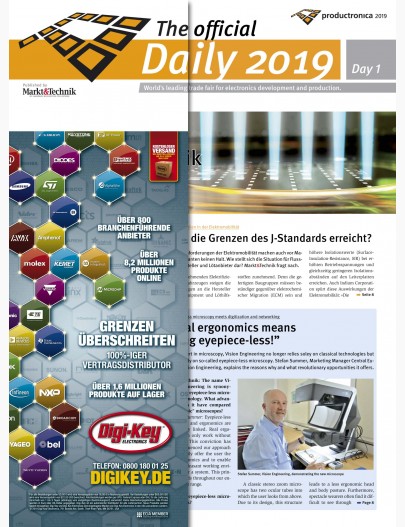 Tageszeitung productronica 2019 Tag 1 Digital 