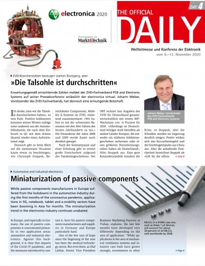 Tageszeitung electronica 2020 Tag 4 Digital 