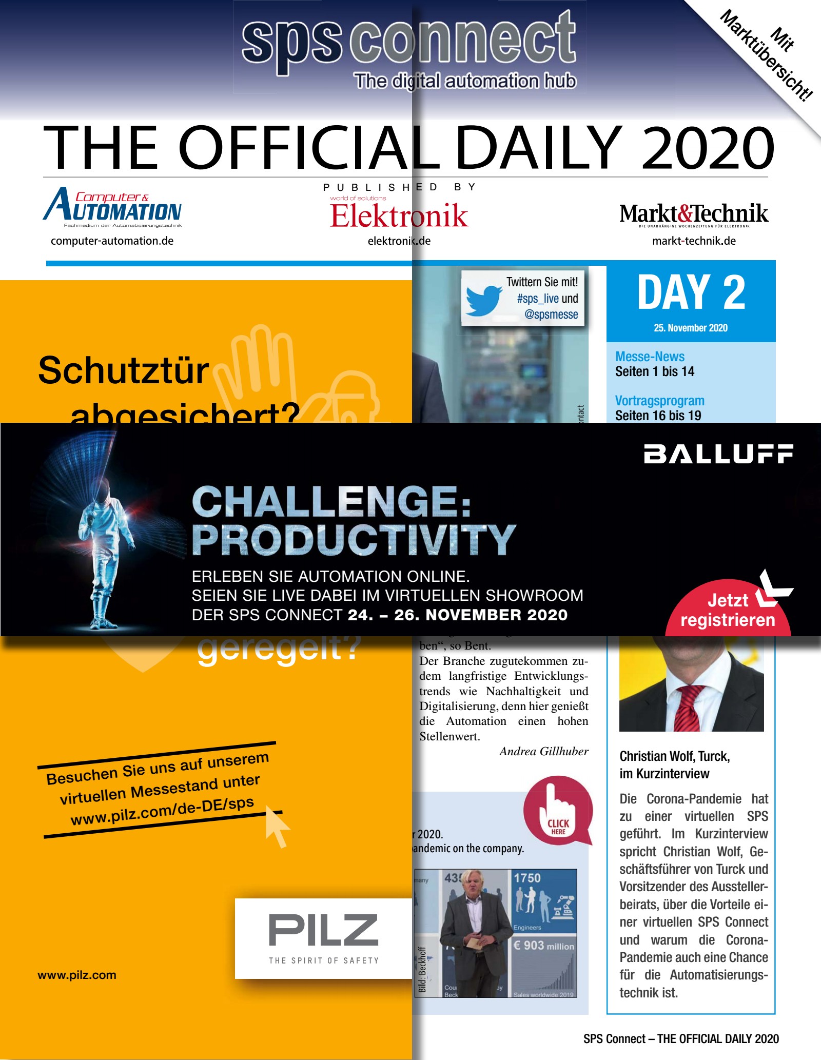 Tageszeitung SPS 2020 Tag 2 Digital