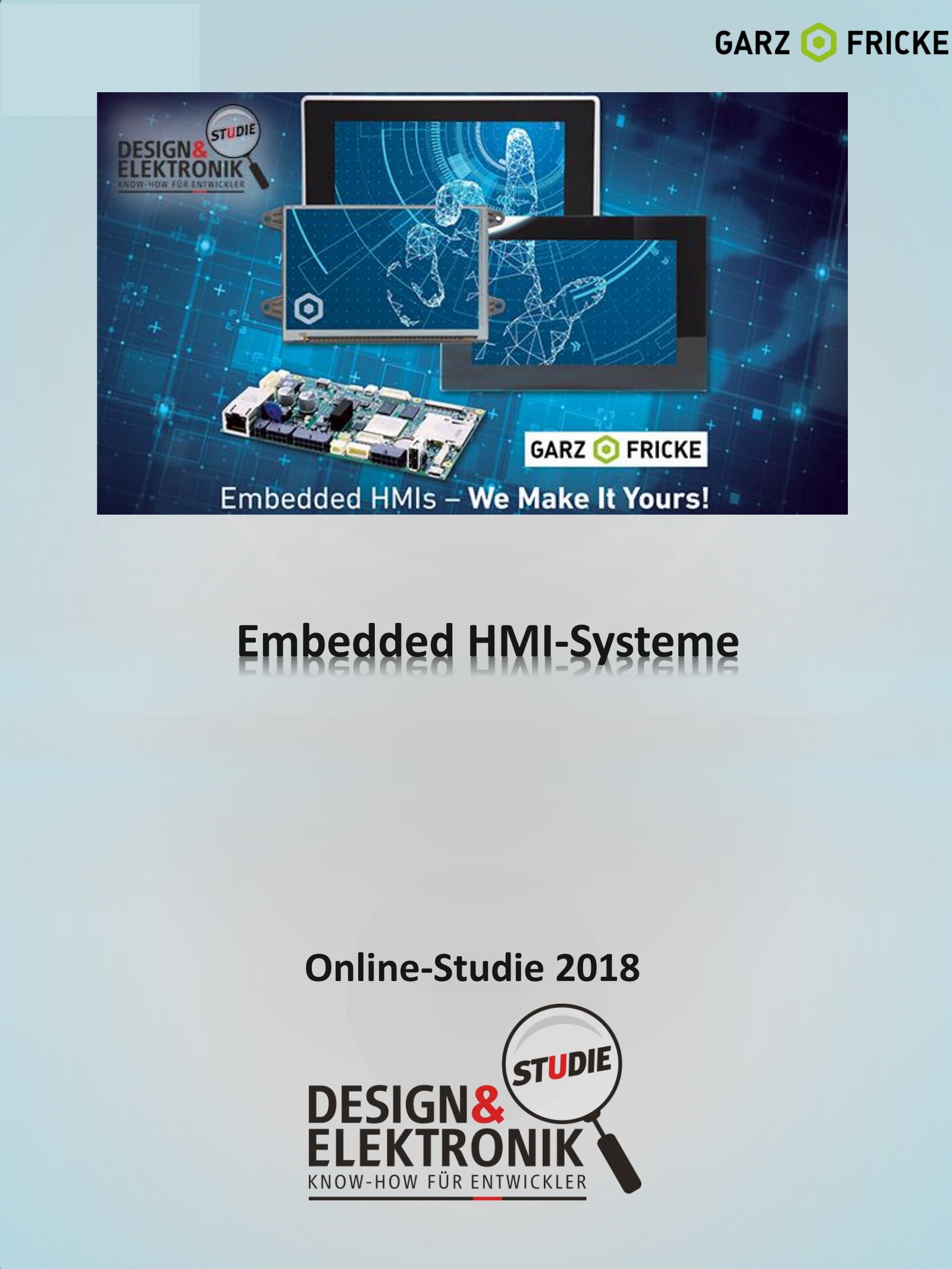 DESIGN&ELEKTRONIK Studie Embedded-HMI-Systeme 2018 Digital