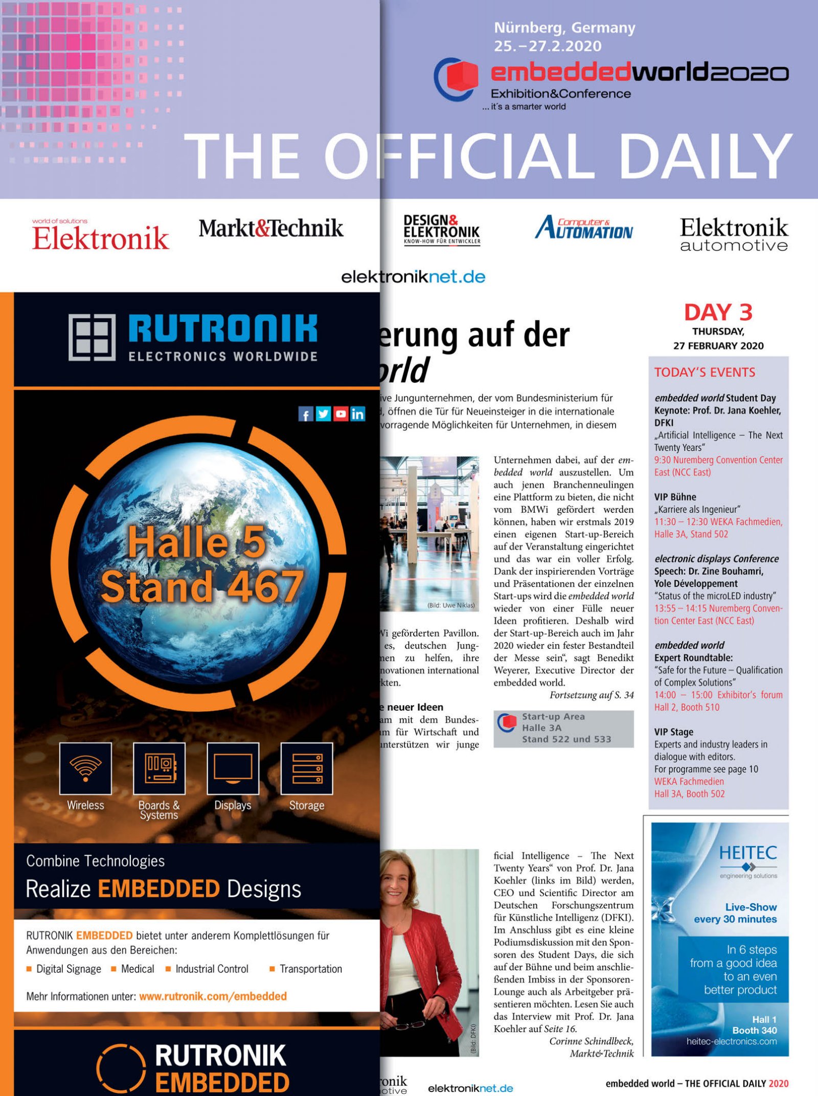Tageszeitung embedded world 2020 Tag 3 Digital