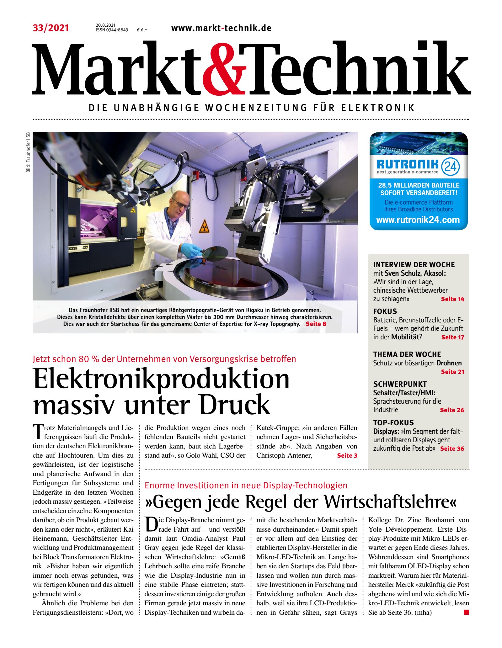 Markt&Technik 33/2021 Digital