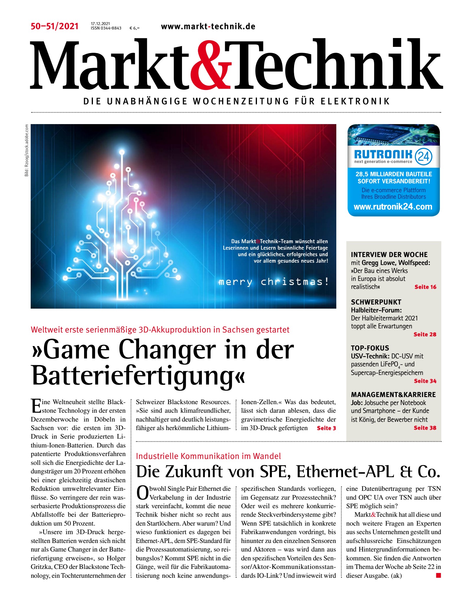 Markt&Technik 50-51/2021 Digital