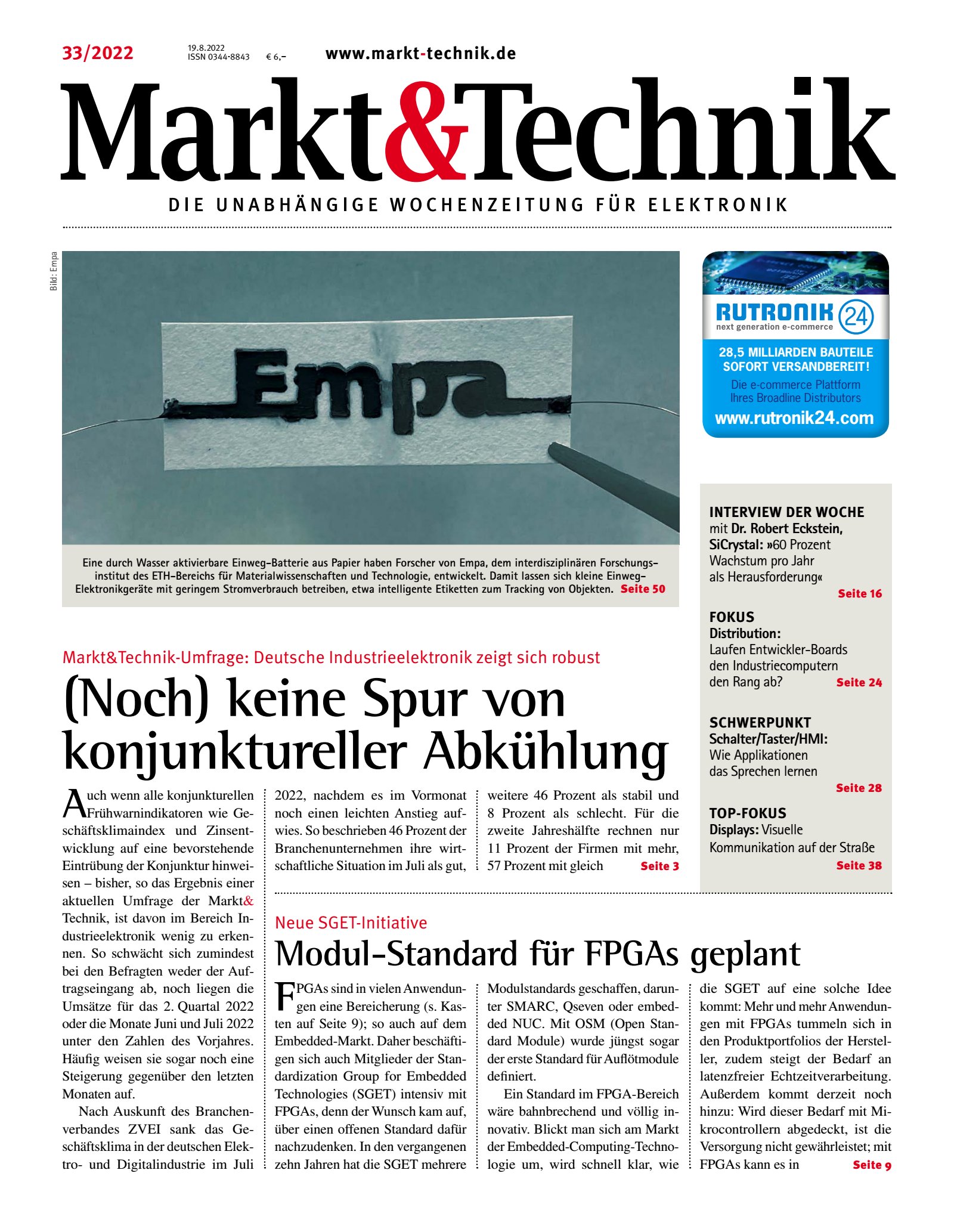Markt&Technik 33/2022 Digital