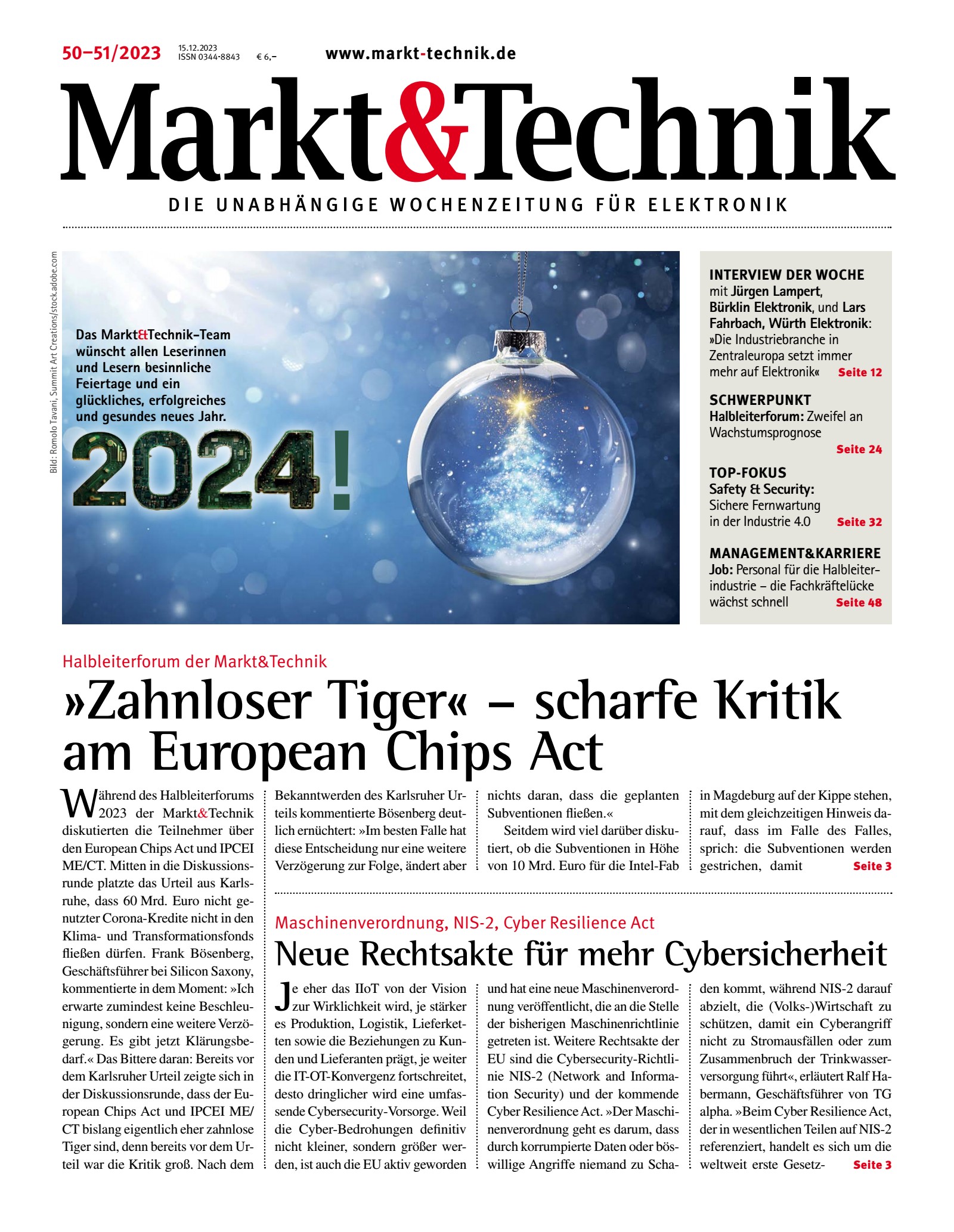 Markt&Technik 50+51/23 Digital