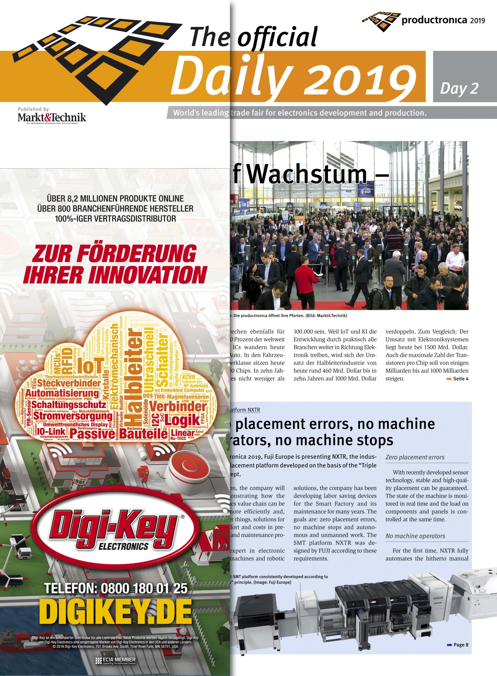 Tageszeitung productronica 2019 Tag 2 Digital