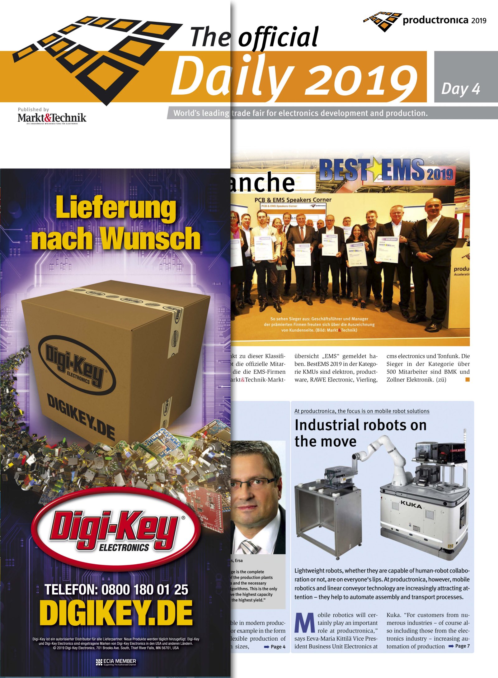 Tageszeitung productronica 2019 Tag 4 Digital